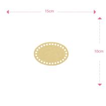 Base Em Mdf Para Cesto Em Crochê Oval