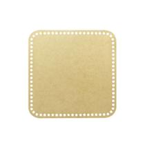 Base Em Mdf Para Cesto Em Crochê Quadrada 30X30Cm Base Em Mdf Para Cesto Em Crochê Quadrada 30X30Cm