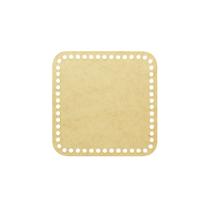 Base Em Mdf Para Cesto Em Crochê Quadrada 30X30Cm Base Em Mdf Para Cesto Em Crochê Quadrada 30X30Cm