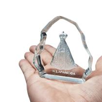 Base Em Vidro Nossa Senhora Aparecida 8cm 35225