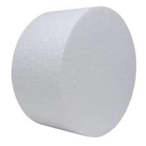 Base EPS De Bolo Fake Isopor C/ 8cm Cenográfico Sem Decoração