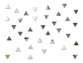 Base Espelhada Formato Triângulo Artesanato 3cm 50 Peças