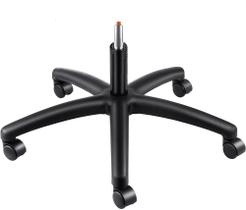 Base Estrela Gamer com Pistão e Rodízios em Nylon Preta 325 mm