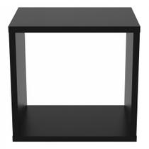 Base Expositor Nicho Manequim Vitrine 30x30x30cm MDF Preto