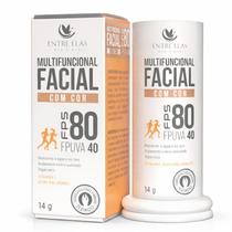 Base Facial com Cor e Protetor Solar FPS 80 Entre Elas 14g FPUVA40