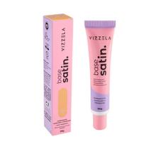 Base Facial Líquida Vizzela Satin Cor 07 30gr Base Facial Líquida Vizzela Satin Cor 07 30gr