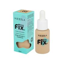 Base Fix Vizzela Média Cobertura Rosto Maquiagem Soft Matte Resistente a A Água Vitamina E