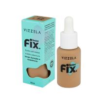 Base Fix Vizzela Média Cobertura Rosto Maquiagem Soft Matte Resistente a A Água Vitamina E