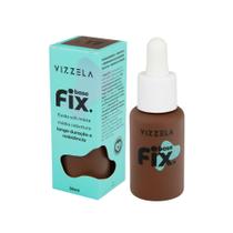 Base Fix Vizzela Média Cobertura Rosto Maquiagem Soft Matte Resistente a A Água Vitamina E