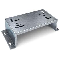 Base Fixa De Motor Deslizante Universal 70Mm Prateado - Pa0043 - Inoaço Base Fixa De Motor Deslizante Universal 70Mm Prateado - Pa0043 - Inoaço