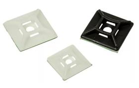 Base Fixador Autoadesivo 3m 19x19mm Branco Ou Preto 60 Un