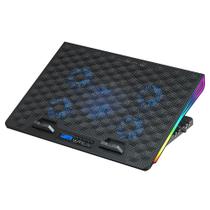 Base Gamer Para Notebook 17.3" C3Tech RGB NBC-510BK Preto