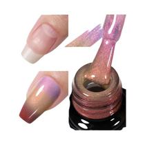 Base Gel Aurora Camaleão Rosa Ouro Glitter UR SUGAR - 7ml - Soak Off UV/LED
