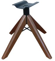 Base Giratória De Madeira Para Poltrona Altura 40Cm