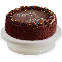 Base giratória para bolos, plataforma giratória de 360, 28 cm, branca