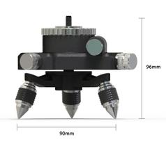 Base Giro 1/4 Piso chão Nível a Laser