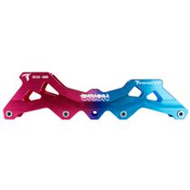 Base Híbrida Orion 3 Rodas 110mm ou 4 Rodas 80mm - Pink e Azul