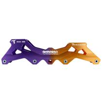 Base Híbrida Orion 3 Rodas 110mm ou 4 Rodas 80mm - Roxo e Laranja Base Híbrida Orion 3 Rodas 110mm ou 4 Rodas 80mm - Roxo e Laranja