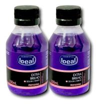 Base Ideal Extra Brilho P/ Esmalte Secagem Rápida Roxinha (Kit com 2 Unid)