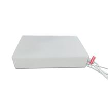 Base Iluminada Retangular Média - Lâmpada Branca - Com Fio