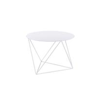 Base irregular de mesa Ergode Accent White com tampo redondo