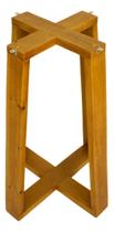 Base Lary 75cm Pé X Para Mesa De Jantar em Pinus Para Tampo de Madeira e Vidro Pernas Móveis Sala Estar Escrivaninha Cozinha