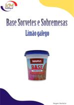 Base Limão galego para sorvetes e sobremesas 100g unid - Marvi - sorvete, sucos, cremes (4822)