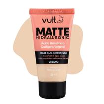 Base Líquida Alta Cobertura Cor V100 Matte Hidraluronic Colágeno Vegano 26ml Vult Base Líquida Alta Cobertura Cor V100 Matte Hidraluronic Colágeno Vegano 26ml Vult