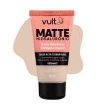Base Líquida Alta Cobertura Cor V120 Matte Hidraluronic Colágeno Vegano 26ml Vult Base Líquida Alta Cobertura Cor V120 Matte Hidraluronic Colágeno Vegano 26ml Vult