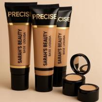 Base Líquida Alta Cobertura Tampa Com Espelho Sarah's Beauty 45ml S6285