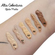 Base liquida / corretivo alta cobertura - lua e neve