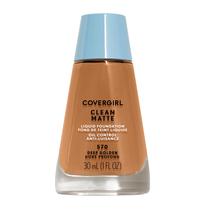Base líquida COVERGIRL Clean Matte Deep Golden 570 30mL Base líquida COVERGIRL Clean Matte Deep Golden 570 30mL