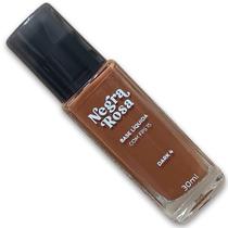 Base Liquida Dark 4 Pele Negra Rosa Fps 15 Maquiagem 30ml
