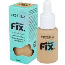 Base Líquida Facial De Maquiagem Vizzela - Fix 30ml Cor 03 Base Líquida Facial De Maquiagem Vizzela - Fix 30ml Cor 03
