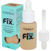 Base Líquida Facial De Maquiagem Vizzela - Fix 30ml Cor 04
