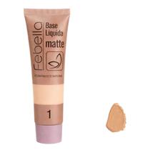Base Líquida Febella Matte Acabamento Natural Cor 1
