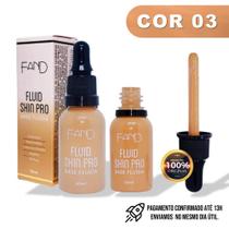 Base Líquida Fluída Fluid Skin Pro da Fand Makeup Matte Cor 03