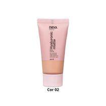 Base Liquida Hyaluronic Nina Makeup Cor 02