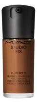 Base Líquida MAC Studio Fix Soft Matte FPS15 Tom NC55 24h à prova d'água Tom Médio Escuro