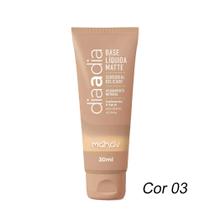 Base líquida Matte Dia a Dia Cor 03 Cobertura Natural 30ml Mahav