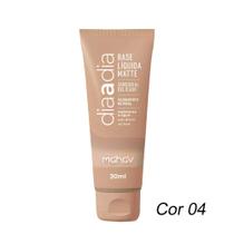 Base líquida Matte Dia a Dia Cor 04 Cobertura Natural 30ml Mahav