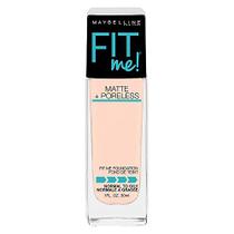 Base Líquida Maybelline Fit Me Matte + Poreless, Porcelana - Maybelline New York