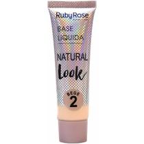 Base Líquida Natural Look HB80051B2 Bege 2 Ruby Rose