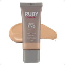 Base Líquida Ruby Kisses Super Fixo Semi-Matte cor 105 28ml