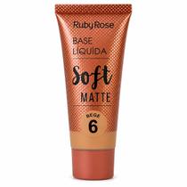 Base Líquida Ruby Rose Soft Matte Alta Cobertura Bege 6