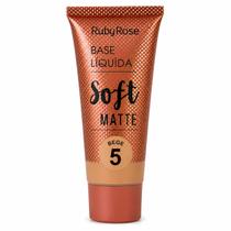 Base Líquida Ruby Rose Soft Matte Alta Cobertura Bege5