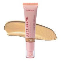 Base Líquida Soft Blend Ruby Rose Cobertura Média Acabamento Matte 30g