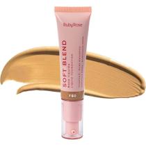 Base Líquida Soft Blend Ruby Rose Cobertura Média Acabamento Matte 30g