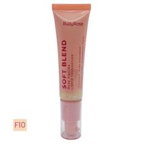 Base Líquida Soft Blend Ruby Rose Matte Média Cobertura Efeito Aveludado