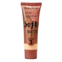 Base Liquida Soft Matte Bege - Ruby Rose
